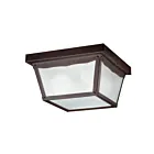 Kichler 345TZ 2-Lights Tannery Bronze 60W Outdoor Flush Mount