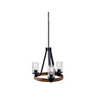 Kichler 34687A 3-Lights Distressed Black Chandelier