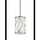 Kichler 34721 1-Light Brushed Nickel 60W Mini Pendant