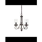 Kichler 34723 3-Lights Olde Bronze 60W 1-Tier Chandelier