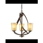 Kichler 34756 3-Lights Olde Bronze 60W Mini Chandelier