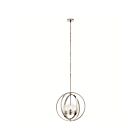 Kichler 34835 3-Lights Polished Nickel 60W Pendant