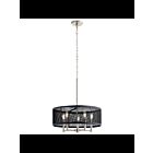 Kichler 34886 5-Lights Satin Black 60W Drum Pendant