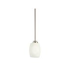 Kichler 3497NI 1-Light Brushed Nickel 100W Mini Pendant