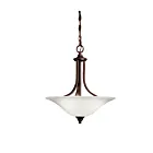 Kichler 3502TZ 3-Lights Tannery Bronze 100W Convertible Pendant