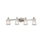 Kichler 37410 4-Lights Brushed Nickel 60W Vanity Light