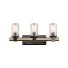 Kichler 37421 3-Lights Anvil Iron 60W Vanity Light