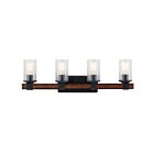Kichler 37423 4-Lights Distressed Black 60W Vanity Light