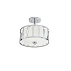 Kichler 38173 2-Lights Chrome 60W Semi-Flush Mount Ceiling Light