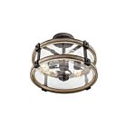 Kichler 38190A 3-Lights Barrington 180W Semi-Flush Mount Ceiling Light