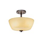 Kichler 38191 2-Lights Olde Bronze 60W Semi-Flush Mount Ceiling Light