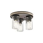 Kichler 38204A 3-Lights Barrington 180W Semi-Flush Mount Ceiling Light