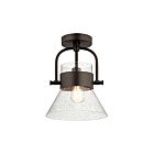Kichler 38224 1-Light Olde Bronze 60W Semi-Flush Mount Ceiling Light