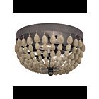 Kichler 38225 2-Lights Anvil Iron 40W Flush Mount Ceiling Light