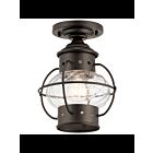 Kichler 38229 1-Light Olde Bronze 60W Flush Mount Ceiling Light