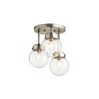 Kichler 38249 3-Lights Strabo 120W Semi-Flush Mount Ceiling Light