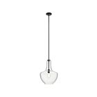 Kichler 42046BK 1-Light Black 100W Pendant