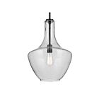 Kichler 42046BKCS Everly 1-Light 100W Black Pendant