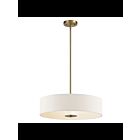 Kichler 42121CLZ 3-Lights Classic Bronze 100W Drum Pendant