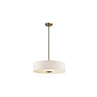 Kichler 42121CLZ 3-Lights Classic Bronze 100W Drum Pendant