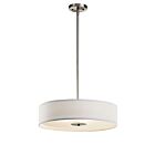 Kichler 42121NI 3-Lights Brushed Nickel 100W Convertible Pendant