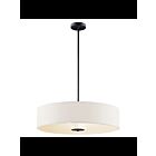 Kichler 42122BK 3-Lights Black 150W Drum Pendant