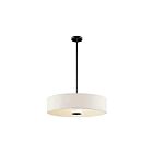 Kichler 42122BK 3-Lights Black 150W Drum Pendant