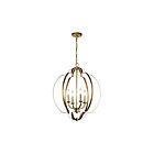 Kichler 42138NBR 4-Lights Natural Brass 60W Foyer Pendant
