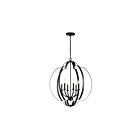 Kichler 42139BK 6-Lights Black 60W Foyer Pendant