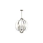Kichler 42139NI 6-Lights Brushed Nickel 60W Foyer Pendant