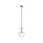Kichler 42141NBR 1-Light Natural Brass 100W Pendant