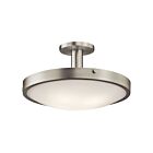 Kichler 42246NI 4-Lights Brushed Nickel 100W Semi-Flush Mount Ceiling Light
