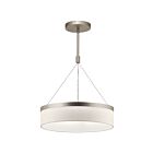 Kichler 42297SNLED 3-Lights Satin Nickel 23W LED Drum Pendant