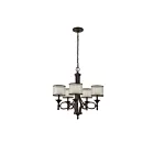 Kichler 42381MIZ 5-Lights Mission Bronze 60W 1-Tier Chandelier