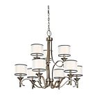 Kichler 42382AP 9-Lights Antique Pewter 60W 2-Tier Chandelier