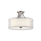 Kichler 42387AP 4-Lights Antique Pewter 100W Semi-Flush Mount Ceiling Light