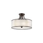 Kichler 42387MIZ 4-Lights Mission Bronze 100W Semi-Flush Mount Ceiling Light