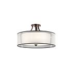 Kichler 42399MIZ 5-Lights Mission Bronze 100W Semi-Flush Mount Ceiling Light