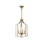 Kichler 42496NBR 4-Lights Natural Brass 60W Mini Chandelier