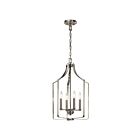 Kichler 42496NI 4-Lights Brushed Nickel 60W Mini Chandelier
