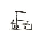 Kichler 42497OZ 8-Lights Olde Bronze 60W Linear Chandelier