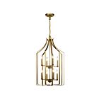 Kichler 42498NBR 8-Lights Natural Brass 60W Foyer Chandelier