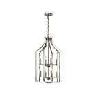 Kichler 42498NI 8-Lights Brushed Nickel 60W Foyer Chandelier