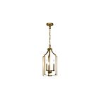 Kichler 42499NBR 3-Lights Natural Brass 60W Foyer Pendant
