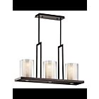 Kichler 42547OZ 3-Lights Olde Bronze 100W Linear Chandelier