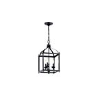Kichler 42566BK 3-Lights Black 60W Foyer Pendant