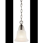Kichler 42880NI 1-Light Brushed Nickel 100W Mini Pendant
