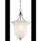 Kichler 42882NI 1-Light Brushed Nickel 150W Foyer Pendant