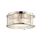 Kichler 42910PN 2-Lights Polished Nickel 60W Flush Mount Ceiling Light