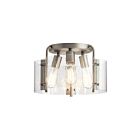 Kichler 42954NI 3-Lights Brushed Nickel 75W Semi-Flush Mount Ceiling Light